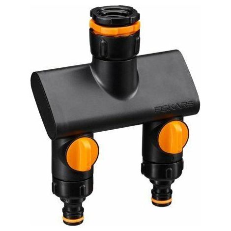 Fiskars Connettore doppio comfort nero e arancione
