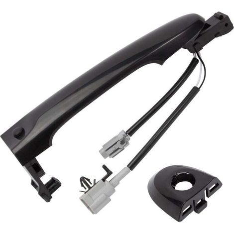 Poignée de porte extérieure avant gauche côté conducteur compatible avec Nissan Juke F15 2010-2022 Noir 80644-1FA5A 80644-3WC2A 80640-3WC2A (1/4)