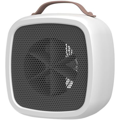Chauffage Soufflant Portable, d'Hiver Mini Radiateur Soufflant électrique Céramique Adapté à la Chambre de au Bureau, au Salon Chauffage Soufflant Silencieux Basse Consommation (Blanc) (1/4)