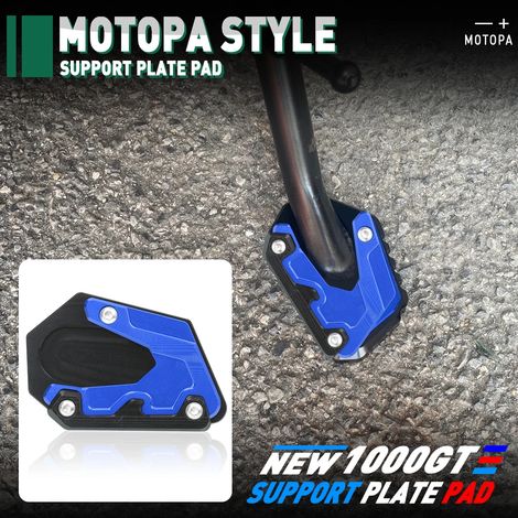 (rouge) Béquille latérale CNC pour moto GSX-S1000GT 2023, rehausse de pied compatible avec Suzuki GSX-S 1000GT, gsxs 1000 gt, gsxs1000gt maxpower (1/4)