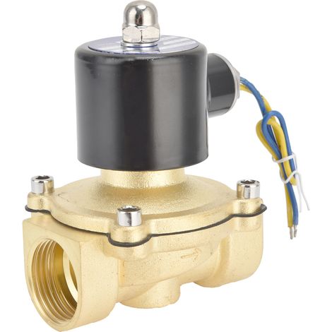 Électrovanne normalement fermée en laiton à action directe, à membrane, 25 mm AC 24 V (1/5)