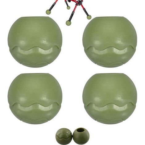 Gambe di ricambio per sedie, piedini antiscivolo per gambe di sedie da campeggio, sfere antiscivolo per gambe di sedie, tappi a forma di sfera per gambe di sedie, protezioni per pavimenti (1/5)