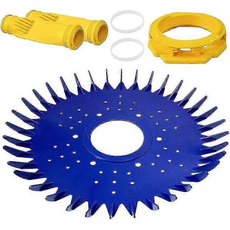 Pièces de rechange pour nettoyeur de piscine Zodiac G3 : joint/disque/jupe à ailettes W70329, membrane W69698 et patin W70327. (1/5)
