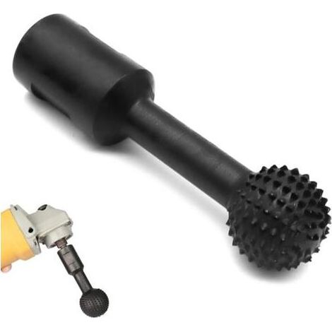 Fresa esférica para tallar madera - Herramienta para tallar madera y metal - Fresa de carburo - Broca de 14 mm para pulir y tallar madera para amoladora angular de 115/125 mm (1/5)