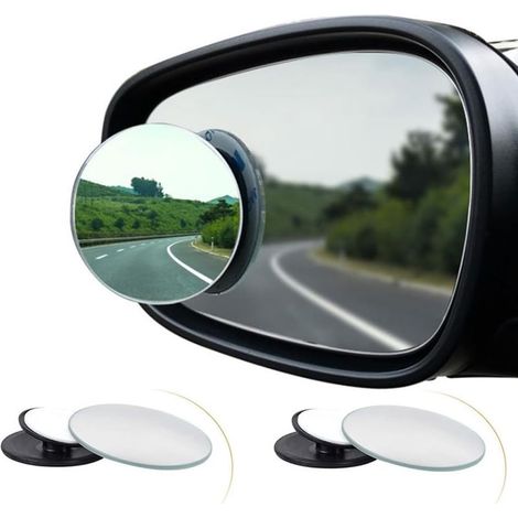 Set mit 2 runden Auto-Außenspiegeln zur Überwachung des toten Winkels, Weitwinkel-Totwinkelspiegel (1/5)