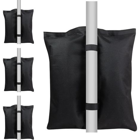 JSSEVN - 4er-Pack Sandsackgewichte, Hochleistungs-Sandgewichte für Gartenpavillons, Sandsäcke für Faltpavillons, Sonnenschirme (1/5)