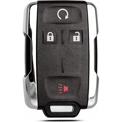 Coque de remplacement pour porte-clés compatible avec les modèles Chevy Silverado, Colorado et GMC Canyon Sierra (2014, 2015, 2016, 2017, 2018, 2019, 2020, 2021) (1/4)