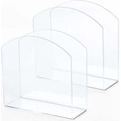 [NEVER USED] (Transparent) 2 Pieces U-Shaped Acrylic Napkin Holder, Paper Napkin Dispenser (1/4)