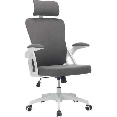 Silla de oficina ergonómica de malla con reposacabezas y soporte lumbar ajustables MODENUIT (1/5)