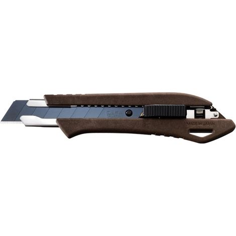 Cutter Olfa Woody avec lame 18 mm réglable par bouton poussoir - CARPENTRAS SIGN - OL25201