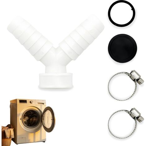 Double Washing Machine Fitting, Corrosion Resistant, Easy to Install, Compatible with Most Brands (1/5)