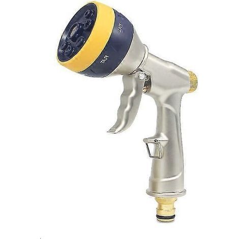 Multi-purpose household car wash garden watering flower sprinkler pure copper high pressure water gun 8 functions metal car wash water gun (1/5)