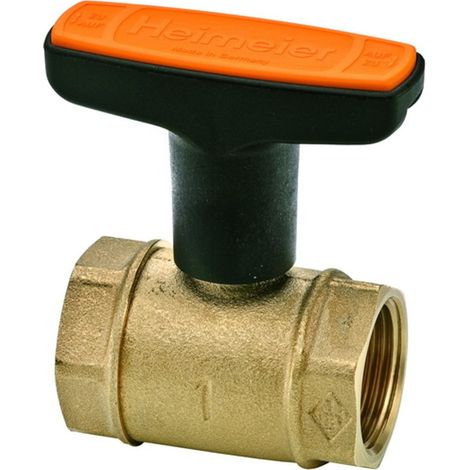 HEIMEIER Llave de esfera solar Globo S Rosca interior, DN 32, Bronce rojo, 0645-05.000