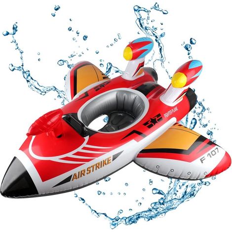 Bouée piscine enfant avec pistolet à eau, flotteur gonflable pour 1-6 ans. (1/5)