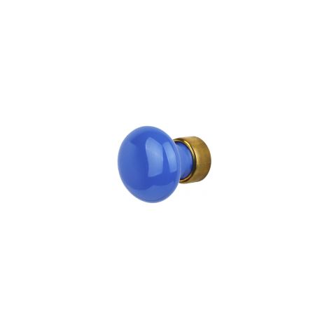 Ouvre&Déco – Bouton de meuble en plastique bleu Ø30 mm, ROND (1/2)