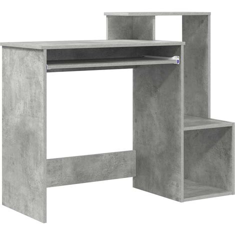 Maison Exclusive - Scrivania Grigio cemento 106 x 41 x 88.5 cm Legno multistrato
