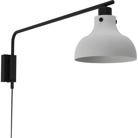 Applique Vintage Matlock Acciaio Grigio 1 Luce E27 (1/2)