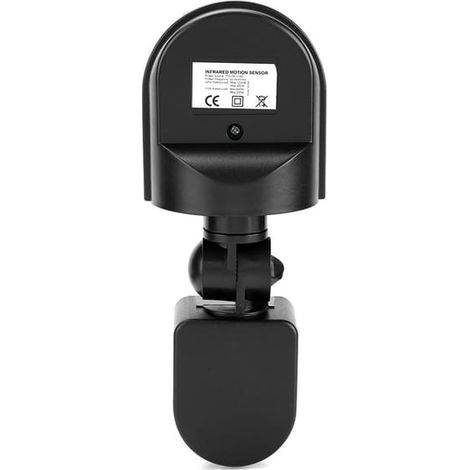 Interrupteur à douille pour ampoule avec détecteur de mouvement infrarouge PIR 110-240 V (noir) (1/5)