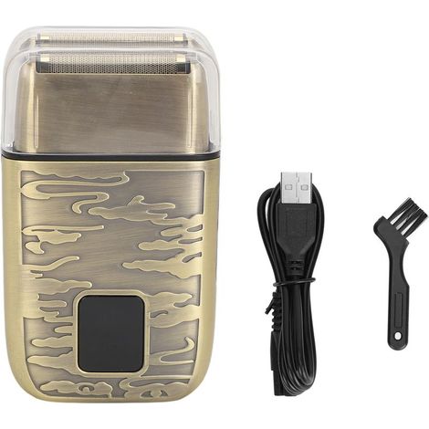 Clipper électrique Clipper rétro Portable Efficace Dual Head Cordless Beard Trimmer pour les voyages à domicile (1/5)