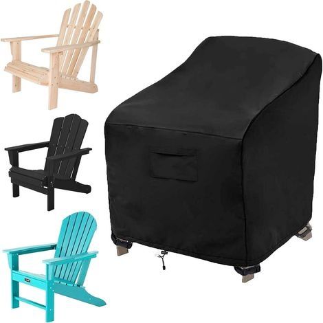 Housse Chaise Jardin, Housse de Protection pour Chaise, Housse Fauteuil Jardin Exterieur, Protecteur de Chaise en Tissu Oxford 420d, Imperméable, Coupe-Vent, Résistant au Froid (1/5)