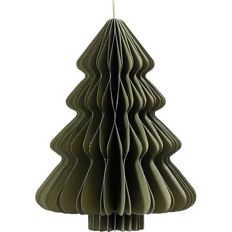 Alberello di Natale colore verde in carta , decorazione natalizia -40 cm (1/3)