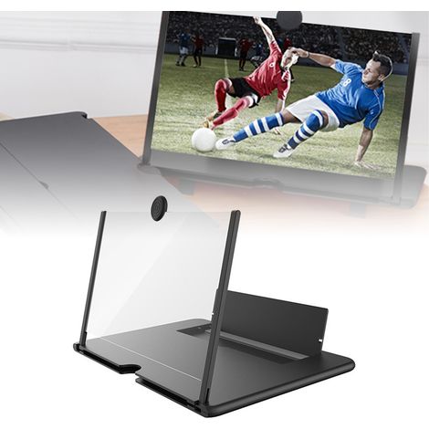 14-Zoll-Handybildschirmvergrößerung, ausziehbar und faltbar, Augenschutz für Filme und Videos, Schwarz (1/5)