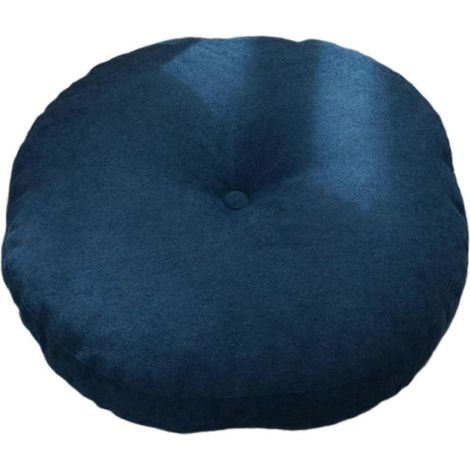 Rundes Bodenkissen, multifunktionales, bequemes Meditationskissen für Yoga, Sofa oder Bett-Dark Blue