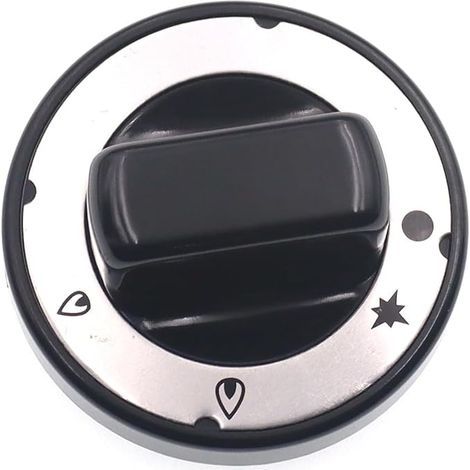 Gas Cooker Knobs Black 8mm Metal Control Knobs for Gas Stove