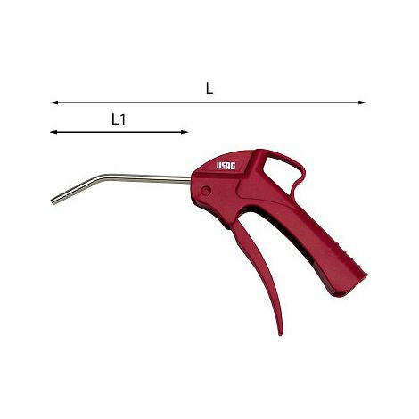 USAG 927 B pistola soffiaggio canna corta 108mm in plastica antiurto progressiva