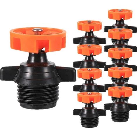 Kleiner Gartensprenger, Schlauchsprenger, Schlauchkopf-Sprühgerät, 10 Stück, Wassersprenger, Gartenschlauchdüse, Gartenschlauchdüse, Sprinklerköpfe, Rota (1/5)