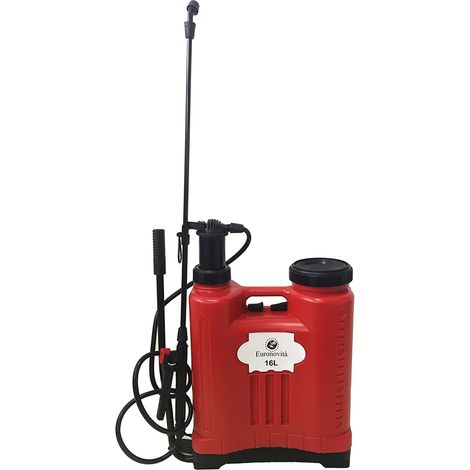 POMPA A SPALLA MANUALE 16Lt IRRORATRICE NEBULIZZATORE SPRUZZINO (1/2)
