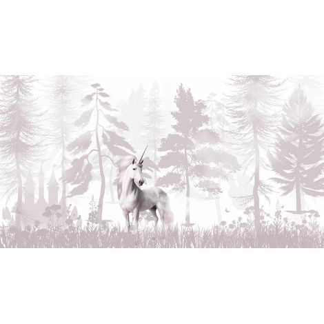Papier peint panoramique Enfants - Licorne - 130 cm x 69 cm (1/2)