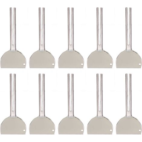 10 clés presse-tube en acier inoxydable, demi-rond rouleau dentifrice, presse-tube métallique pour teinture capillaire maison (1/5)