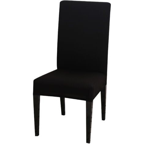 (Schwarz) 2er-Set Stretch-Stuhlbezüge, universelle Esszimmerstuhlbezüge, abnehmbare und waschbare Stuhlbezüge, geeignet für Hochzeits-, Restaurant-, Hoteldekoration in (1/5)