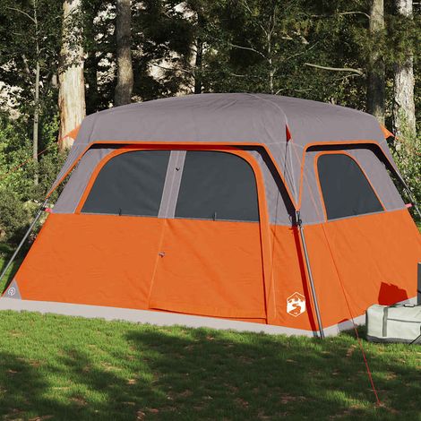 vidaXL Family Tent Cabin 6-Person Orange Waterproof (1/5)