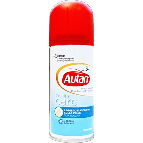 Autan repellente per zanzare family care spray secco 100 ml