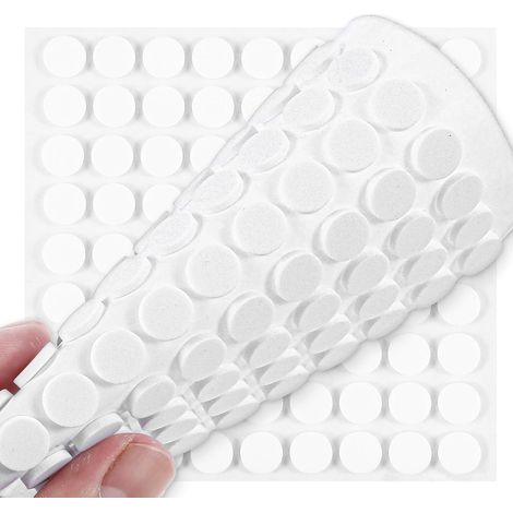 Paquete de 324 almohadillas autoadhesivas de fieltro blanco de primera calidad para sillas - Almohadillas de fieltro grueso autoadhesivas - Para proteger sus suelos de madera (1/5)