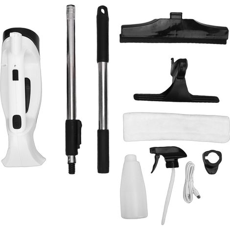 Raclette sous vide pour vitres, outil de nettoyage électrique portatif à forte aspiration pour le verre avec collecte des eaux usées (1/5)