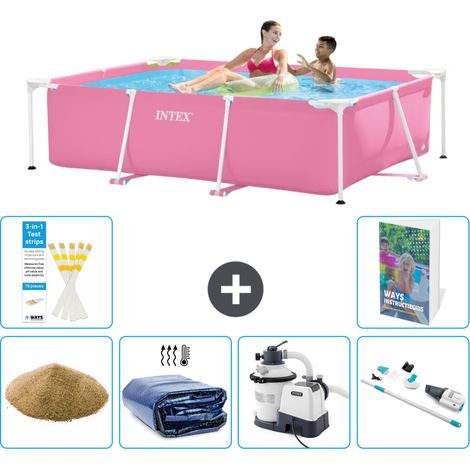 Rechteckiger Frame Pool - 220x150x60 cm - 7-teilig S89