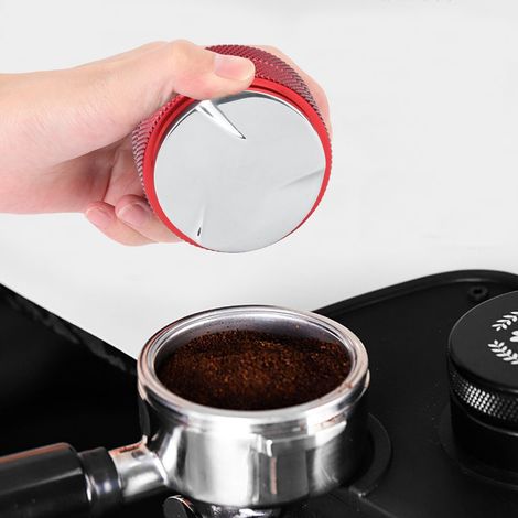 51 mm Edelstahl-Kaffeetamper, rutschfestes Tamperwerkzeug für den gewerblichen Gebrauch, 3 abgeschrägte Unterseite (1/5)