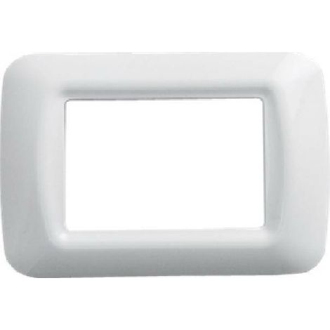 PLAQUE DE COUVRE-INTERRUPTEUR BLANC NUVOLA 'SYSTEM' 3 MODULES