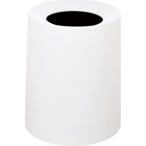 JVD - Poubelle Nordic 8L en PP blanc mat, double paroi, insert amovible, étanche, design épuré pour hôtels. - Matériel professionnel (1/3)