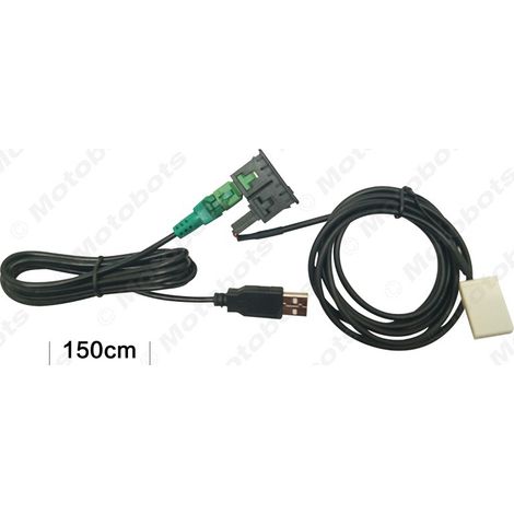 Compatible with BMW 3/5 Series E87 E90 E91 E92 X5 Car Audio AUX Cable + Switch USB Adapter Cable (1/4)