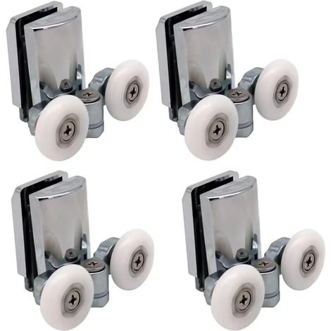 INHHUB 4er-Pack 23 mm Duschtürrollen, Laufräder für Schiebetüren in der Dusche – INHHUB