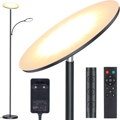 42W LED Floor Lamp 4200LM Superbrightness on Foot, 2700K-6500K Reading with Remote Control and Touch Control, Modern for Living Room, Bedroom, Office (1/5)