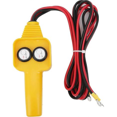 Télécommande de treuil filaire, télécommande de treuil à bouton (jaune) (1 pièce) (1/4)