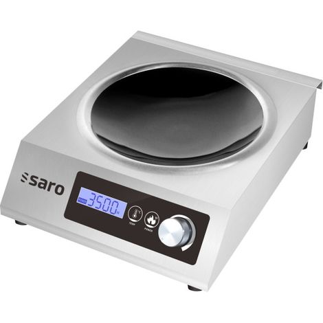 Wok Induction - 3,5kW - Ø360mm - 10 Niveaux - Affichage LCD - Saro