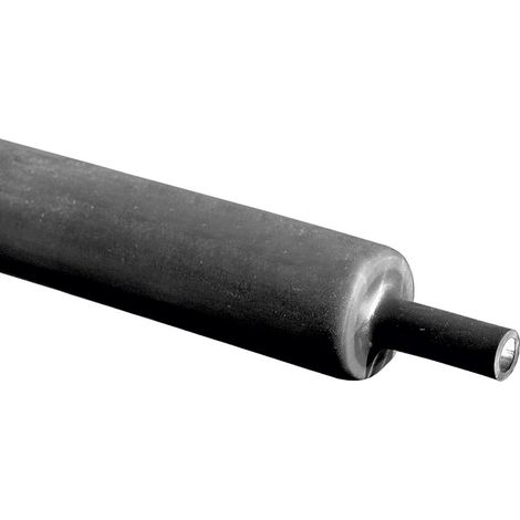 Gaine thermorétractable RS PRO, Diam. 18mm, Long. 100cm, Rétreint 3:1, 4:1, Noir ( Prix pour sachet de 1 Mètres )