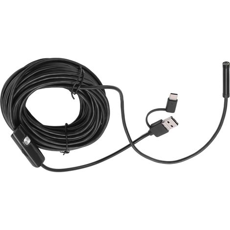 Endoscope industriel AN100-7 7.0mm, caméra serpent flexible 1m, triple usage, haute définition, étanche et résistante, cordon souple durable (1/5)