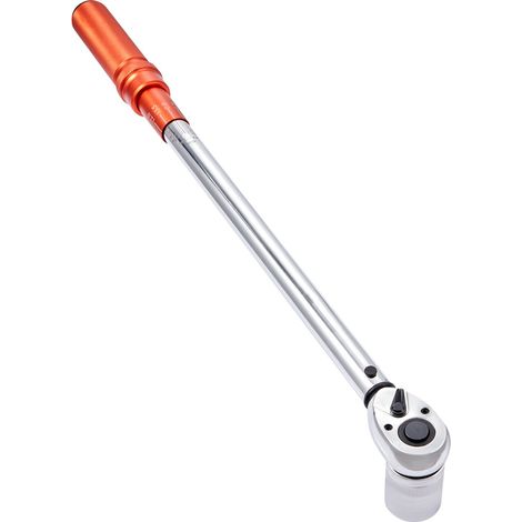 Clé dynamométrique à clic, entraînement 1,3 cm, 20-250 ft.lb/34-340 Nm, réglable bidirectionnel, échelle double mécanique, avec adaptateurs et rallonge (1/5)
